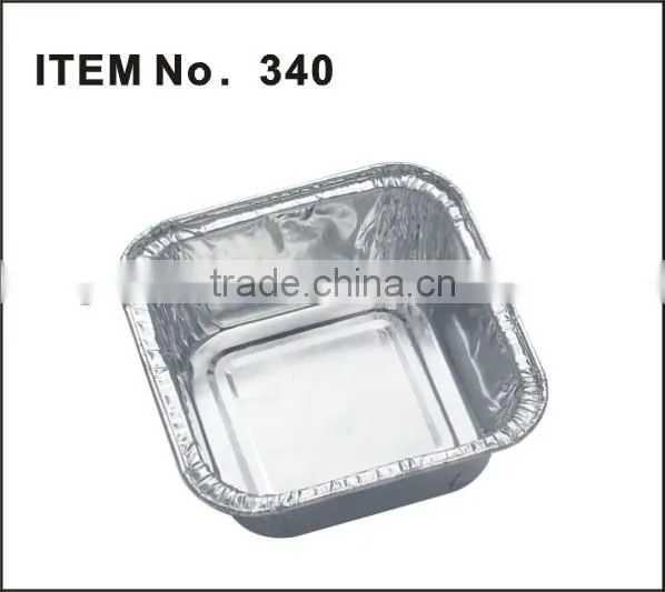 foil container small pudding cup disposable aluminium foil pudding cup with plastic lid