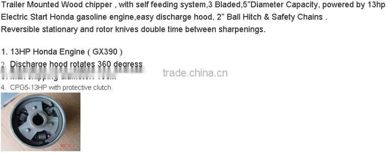 exclusive wood chippers no stress control system from China