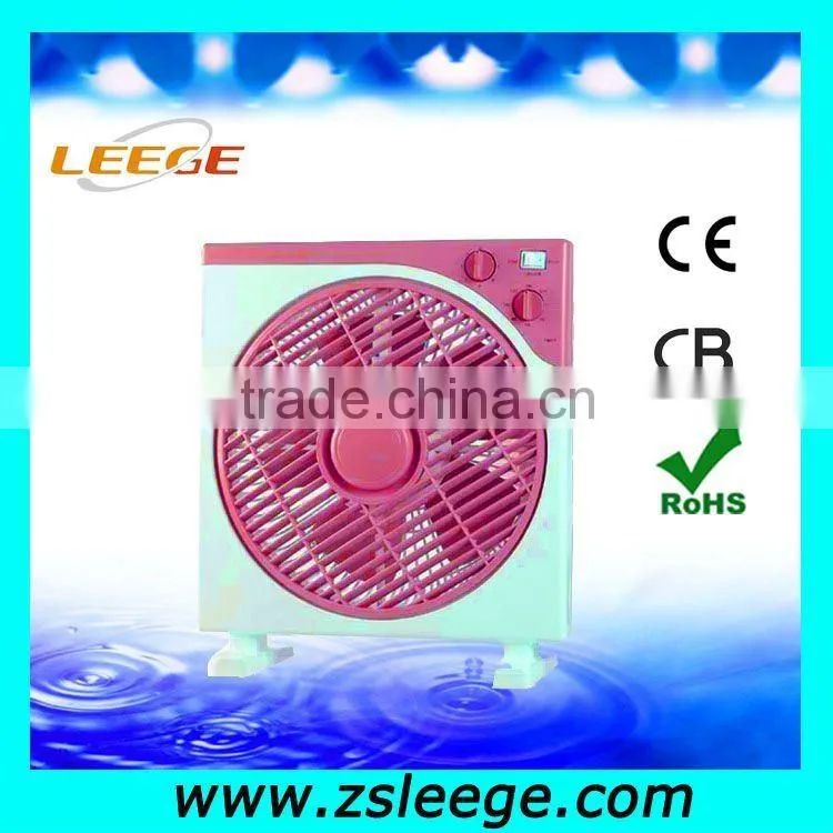 KYT25-4 PP material 10 inch stand box fan with timer