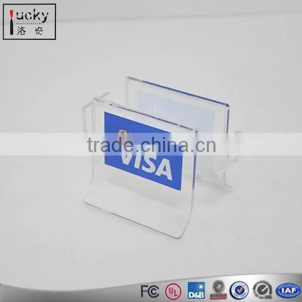 Red Acrylic Wall Holder With Two Pocket