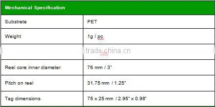 Top quality 13.56Mhz, HF rfid label