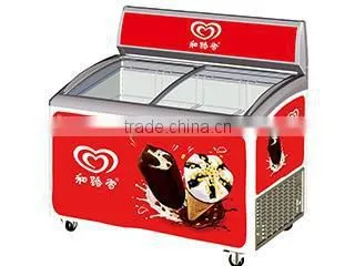 Supermarket ice cream display freezer for sale