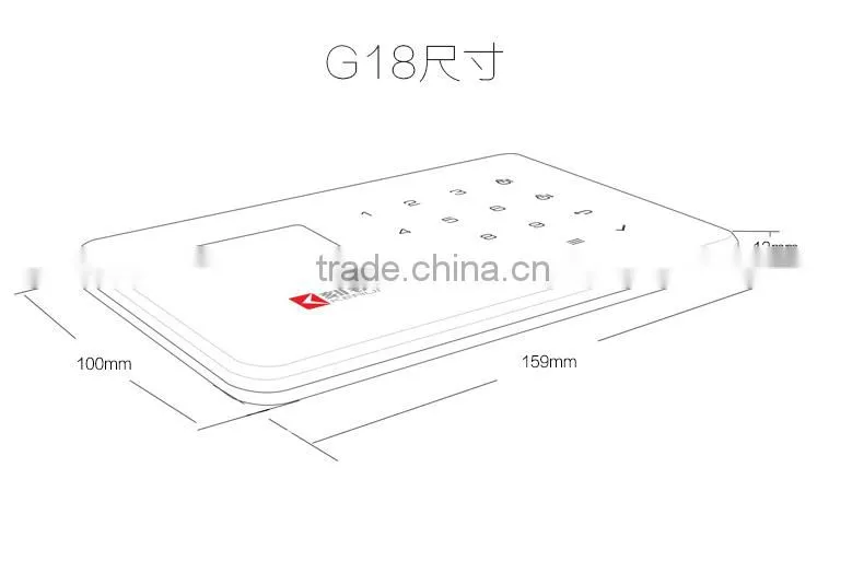 2015 smart TFT color screen GSM alarm