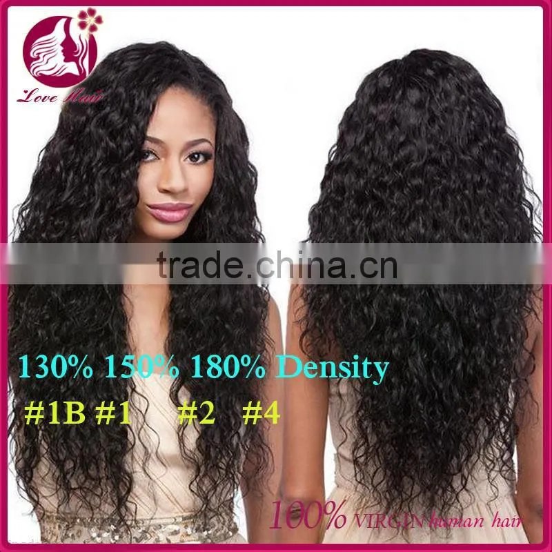 Natural Looking Virgin brazilian hair lace front wig 100% human hair full lace wig with baby hair