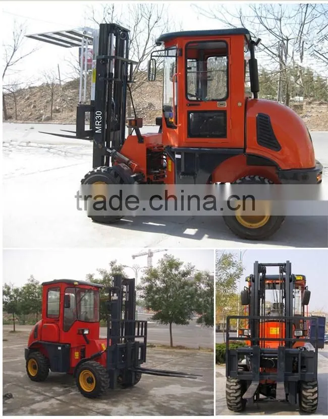 3 ton Rough Terrain Forklift 4x4 Truck Supplier List With CE