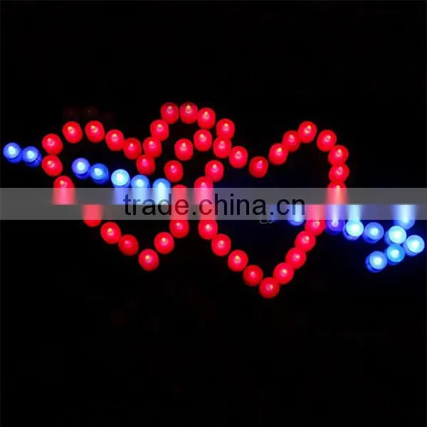 Wholesale Flameless Candles Flickering LED Tea Lights Blue