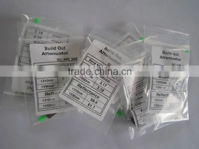 FTTH SC upc 5db singlemode fixed flange fiber optical attenuator,sc adapter type adapter