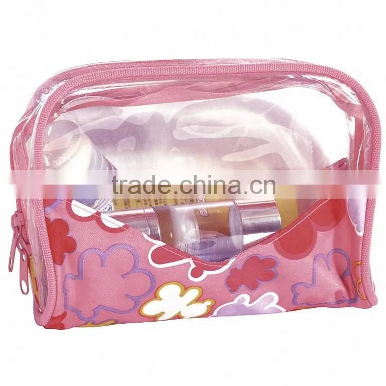 clear waterproof pvc cosmetic bag with low price