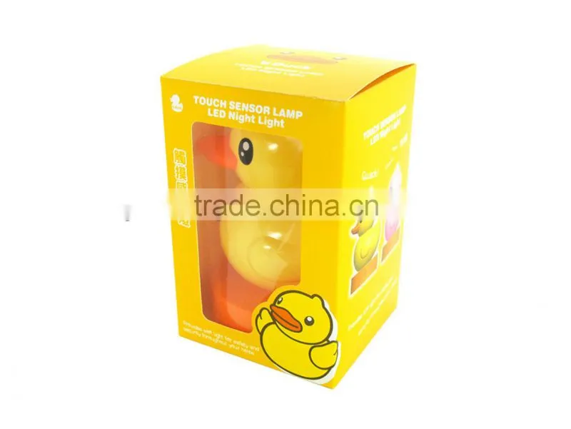 LED touch sensor night lamp duck touch desk night light