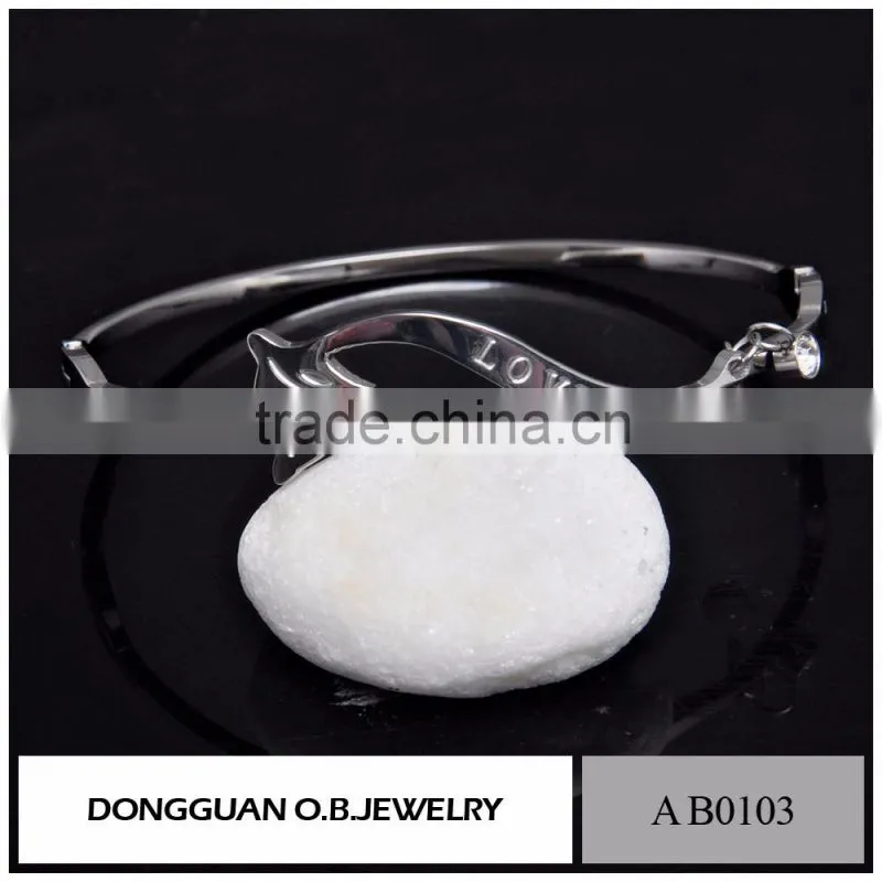 Newest Design Fashion Lovely Jewelry Bracelet With White Gold Plated With Fox
