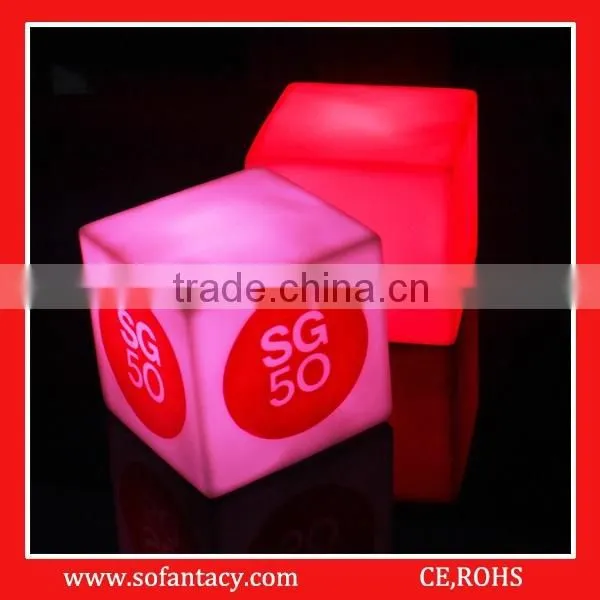 colour changing cube shape light up mood light