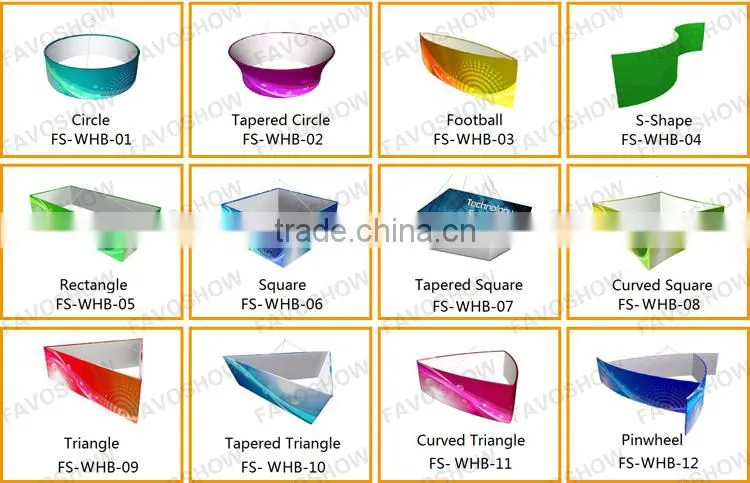 Flame Retardant Trade Show Stretch Polyester Table Cloth