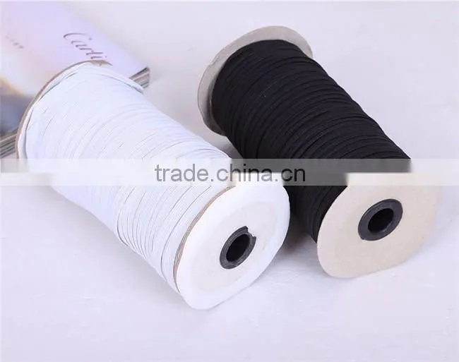 Factory Wholesale 0.3-1.2CM Fabric Elastic Band,Knitted Elastic Band