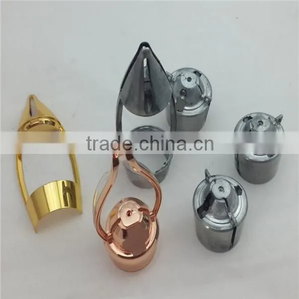 zinc alloy die casting wine bottle cap Perfume bottle cap Various shape and surface finishing