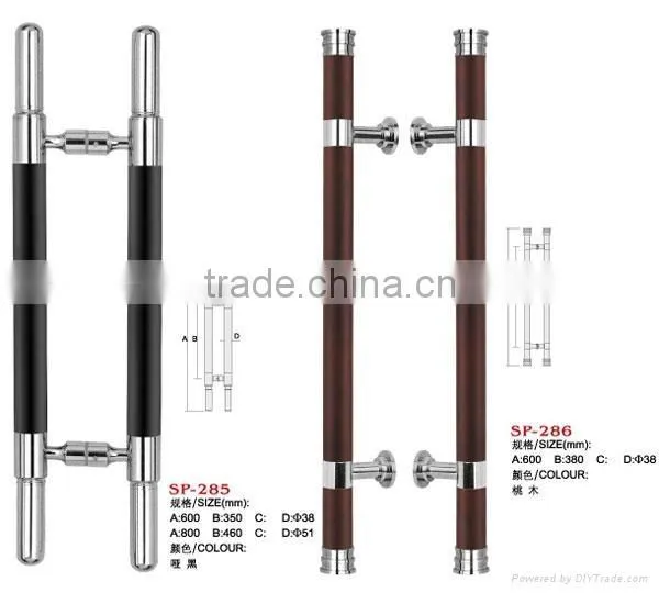 2016 Nice shape Stainless steel glass door handle for EU market with good design