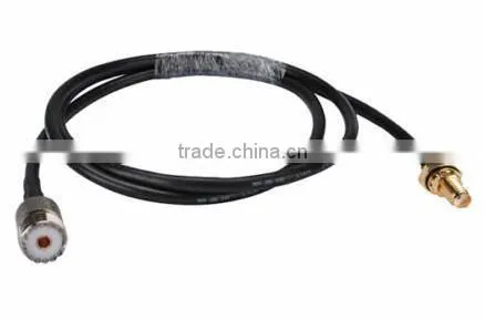 SMA female to UHF SO239 female with O-ring for pigtail cable RG58