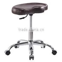 Rolling Adjustable Swivel Stool- Bar Table Chair W/With- Massage/Tattoo-Yellow