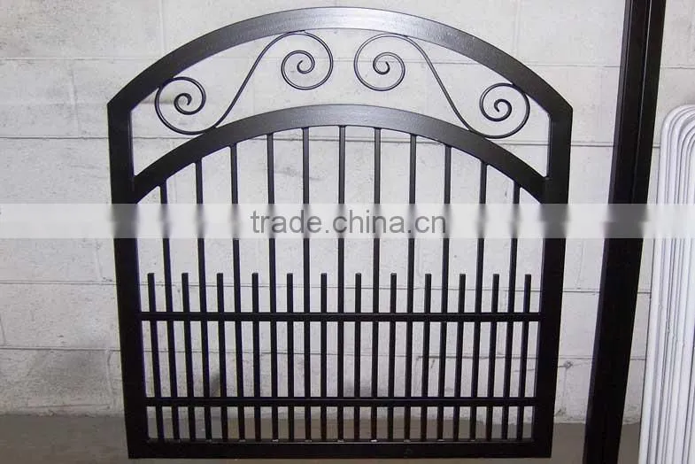 Best Seller supply custom wrought iron pool gate, Iron walk way gates, scroll garden gate on alibaba online shopping