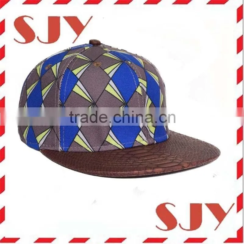 Men Hip Hop All Over 3D Print Flat Panel Flex Fit Snapback Trucker Cap Hat