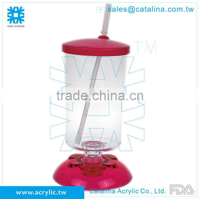 Acrylic 236ml TUMBLER WITH STRAW
