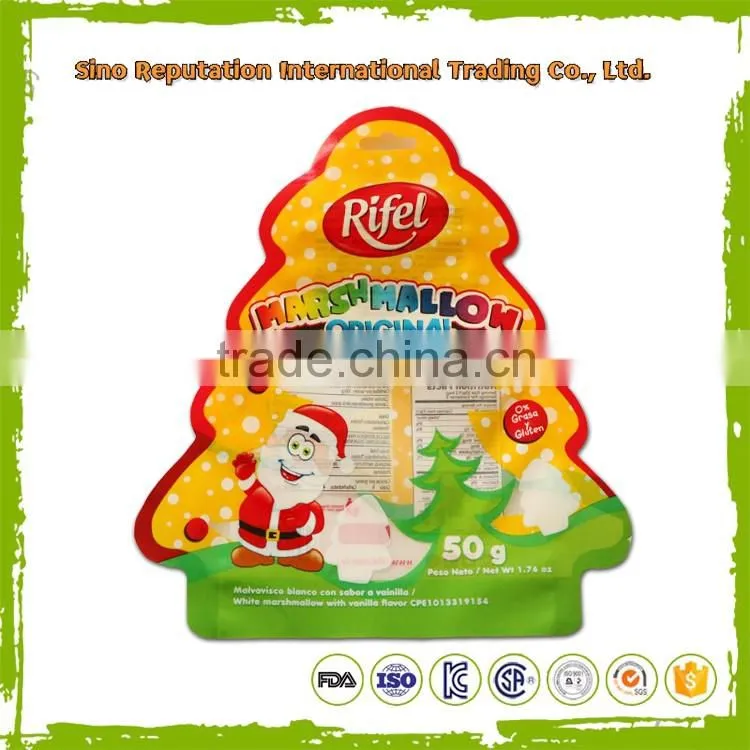 China supplier irregular shape rice roll packaging plastic bag