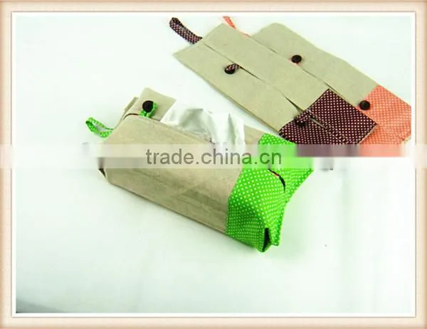 Creative home fabric cotton and linen tissue box
