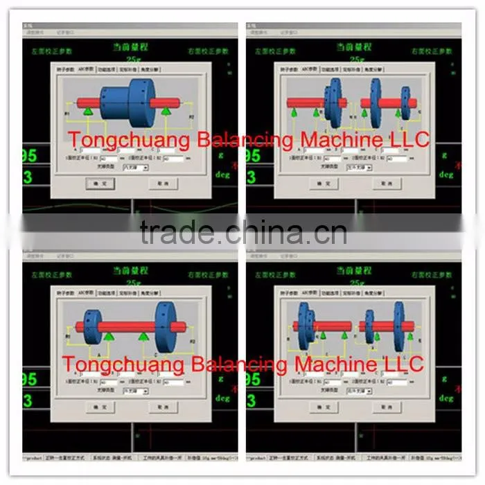 Hard Backing Horizontal Dynamic Electronic Balancing Machine Repairing