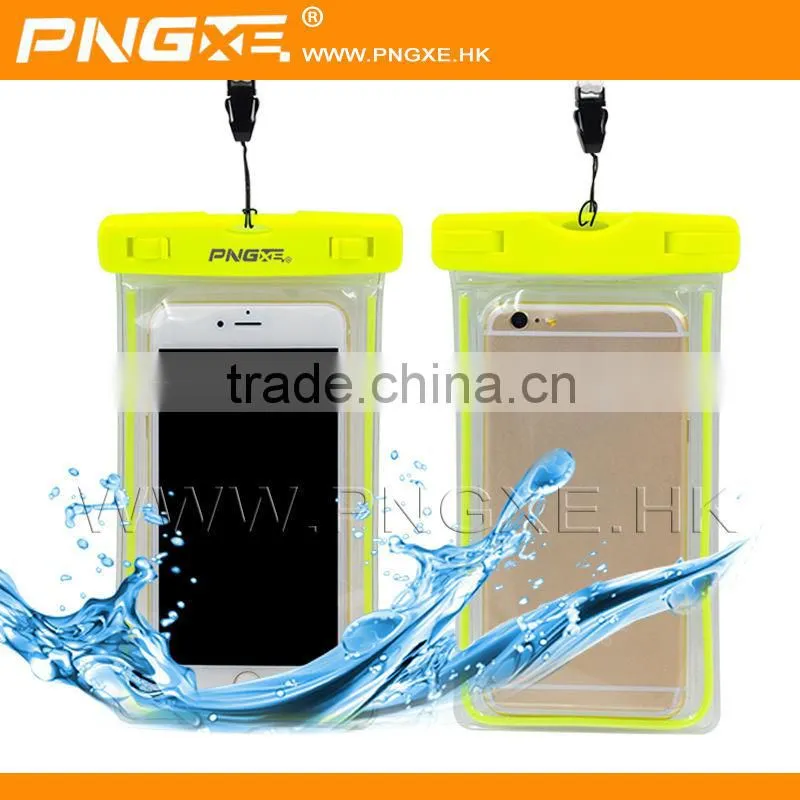 wholesale hot selling soft pvc waterproof bag for iPhone 6 for Samsung S7