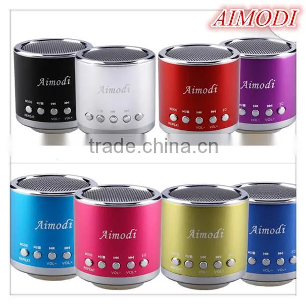 2015 mini speaker for mobile phone,ihpone.mp3 player,computer Mini Speaker With Compatible USB/FM