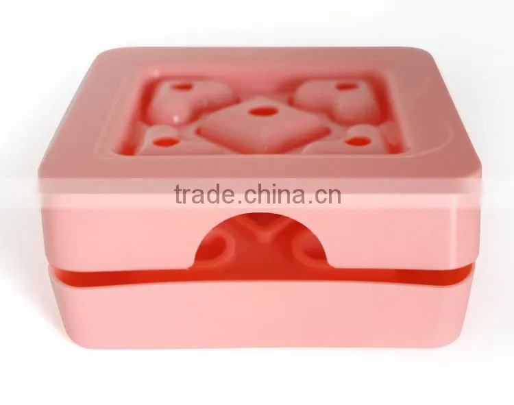 Plastic Square heart Sandwich Crust Cutter DIY Bread Mold