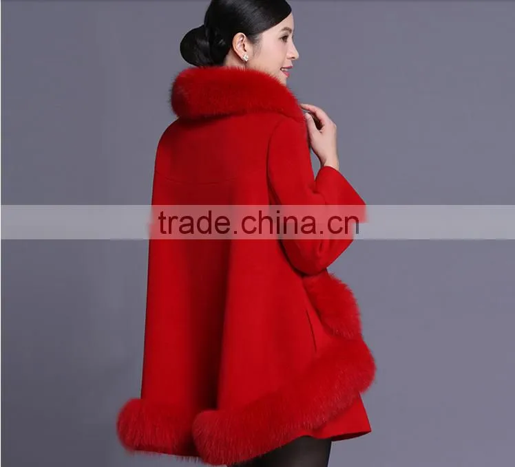 Women 100% cashmere winter coat