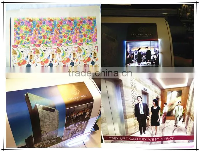 Large Format LED UVW Inkjet Printing machine for Printing on Textile/Leather / PU , CMYK+White Ink