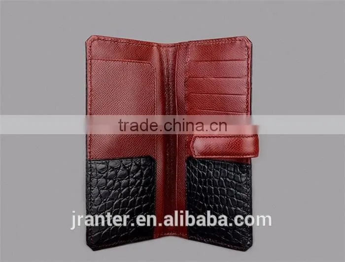 Luxury high-end fashion men wallet genuine crocodile leather mens long wallet