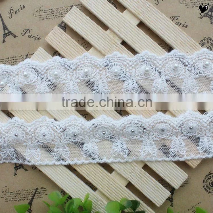 100%cotton hand cut lace fabric mesh lace scarf for neck