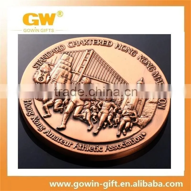 custom metal 3D engraving coin