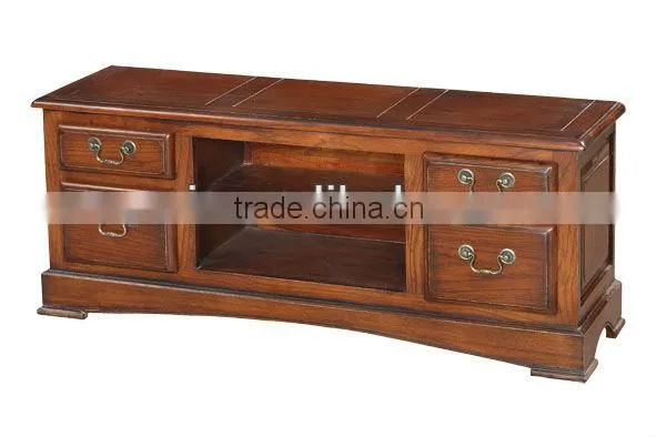 antique furniture (TV stand oak table)