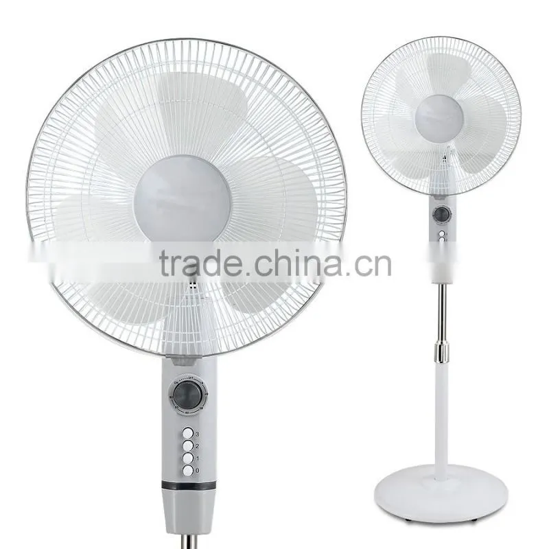 China supplier solar stand fan with battery