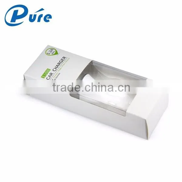 CE FCC RoHS output DC 5.2A high quality 3 usb car charger with blue LED indication, intelligent chip