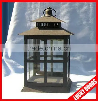 decorative outdoor hanging antique hurricane lantern in black color