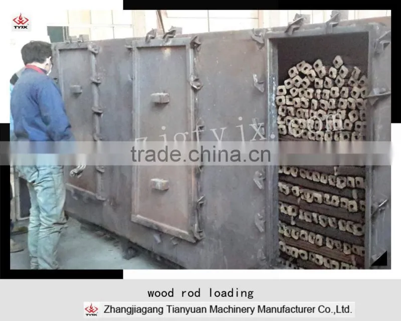 Environment-friendly smokeless wood briquette carbonization furnace for making biomass charcoal