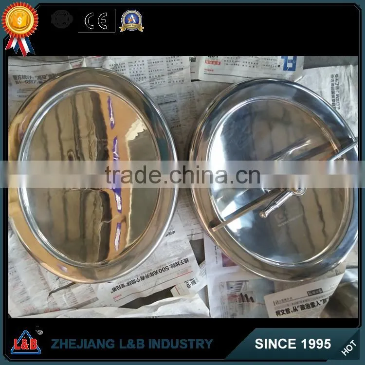 stainless steel tank parts elliptic type YAW Manhole Covers with pressure