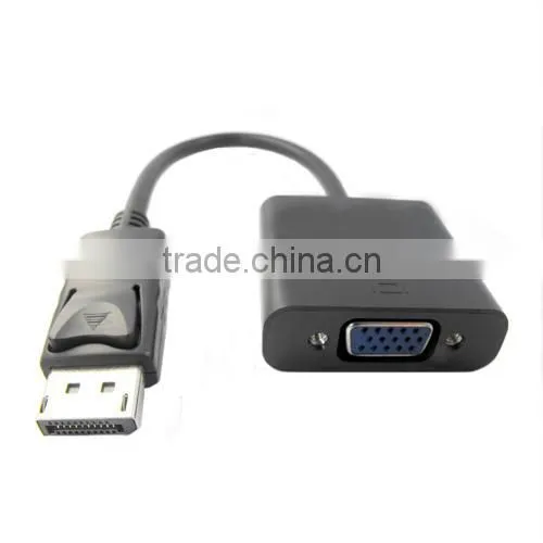MINI Displayport DP Male to VGA Adapter Female M/F Cable Adapter Converter Cable w/IC(DP Male to VGA Female) DP to VGA Cabke