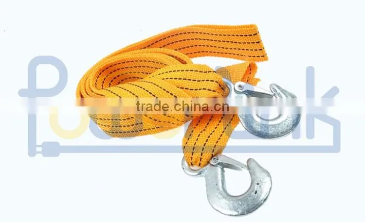 H90186 Heavy duty car emergency towing rope, towing strap with hooks CH-T001