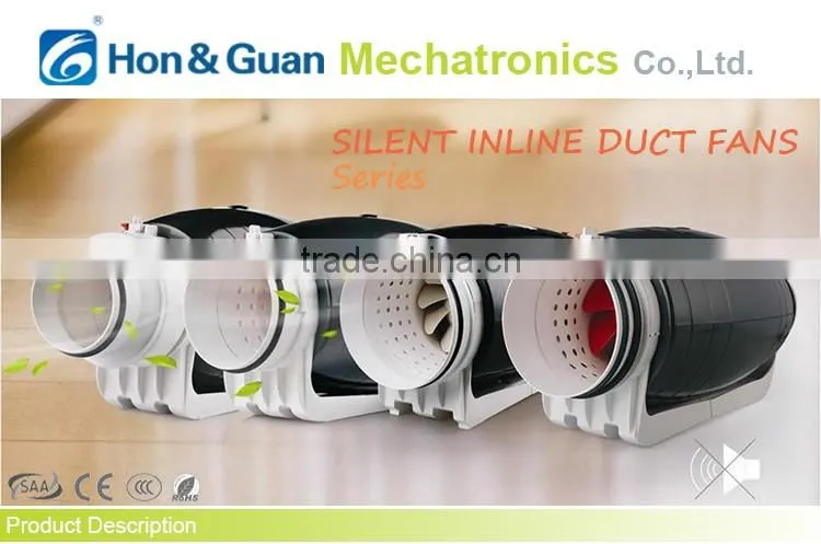 2016 new wholesale 6''Inch 150mm silent reversible inline duct exhaust fan
