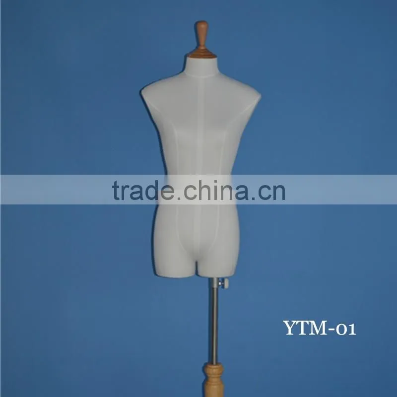Fiberglass wrapped with fabric mannequin wooden arm