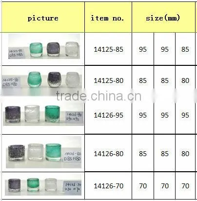 wholesale tea light bubble glass candle holder