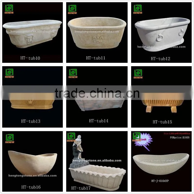 Unique natural marble classical bathtub