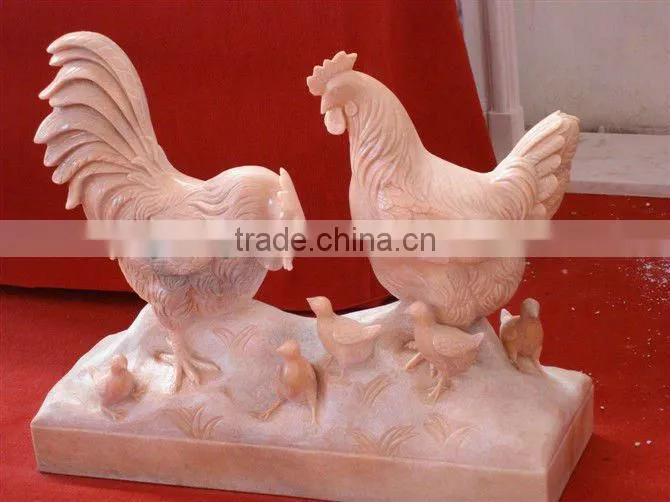 Indoor Marble Chicken Carving