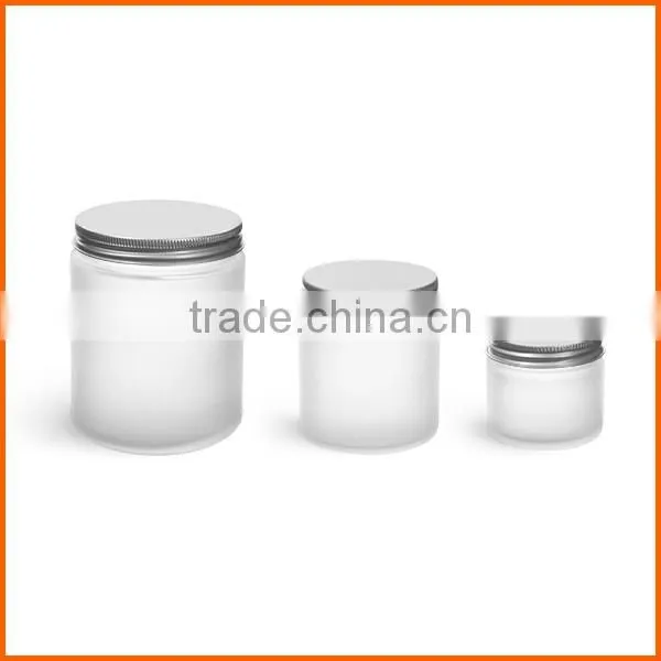 Wholesale good quality frosted glass candle jar