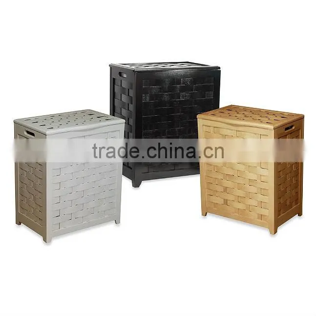 Veneer Wood Laundry Hampers